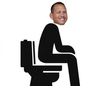Arod on the toilet